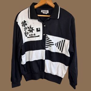 Rare Vintage 80s Funky Design Teddi Sweatshirt